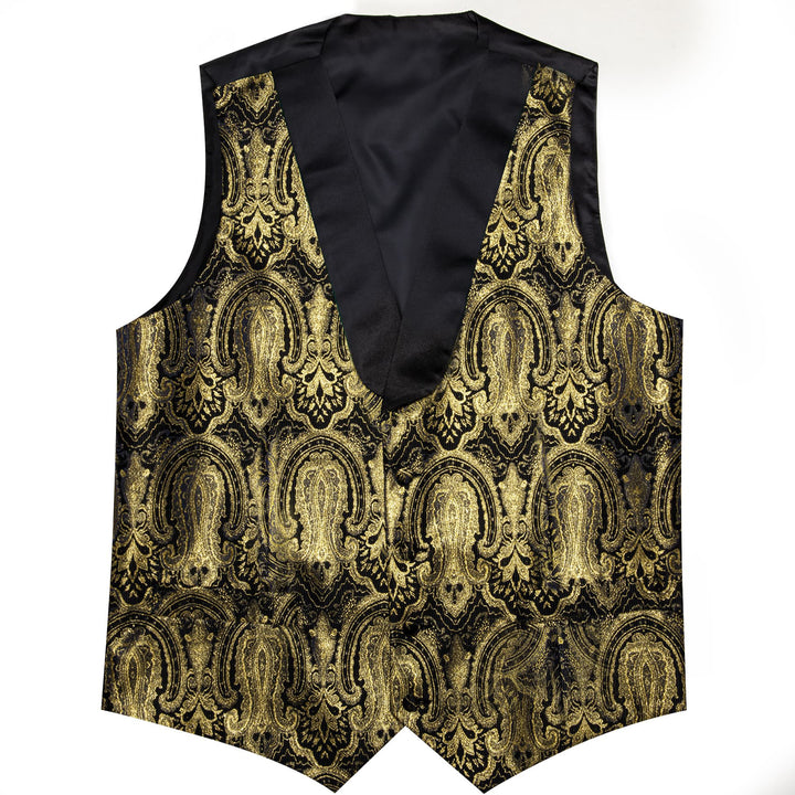 gold paisley vest