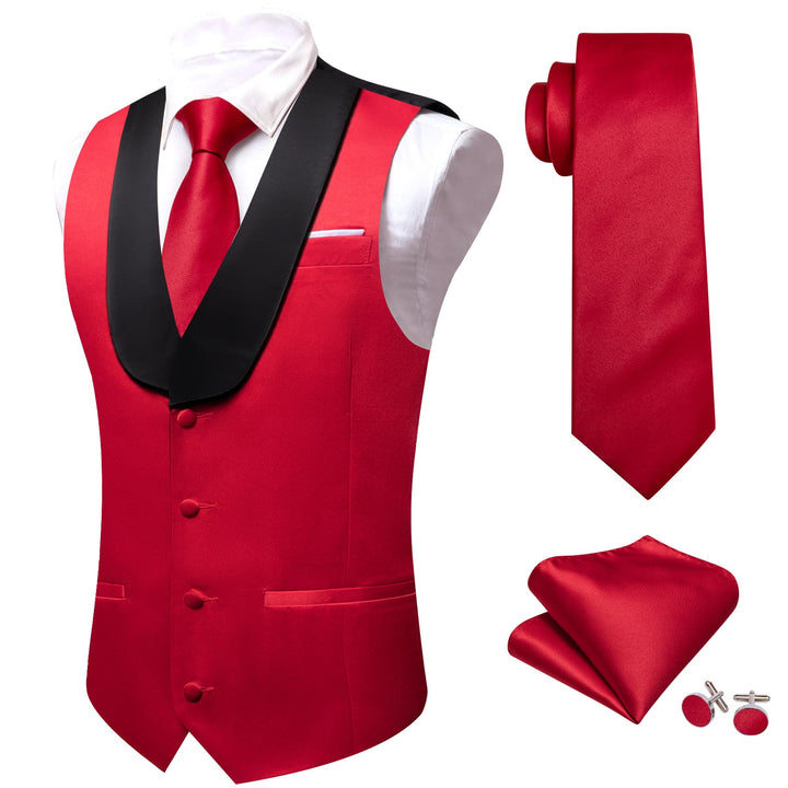 men's red vest