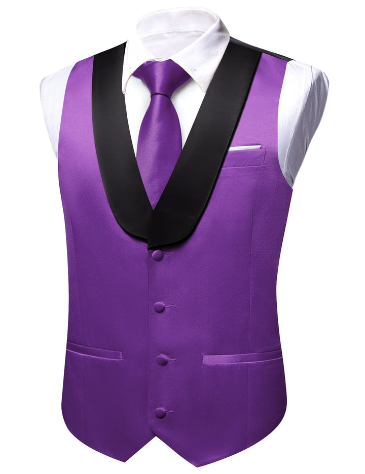 purple tuxedo vest