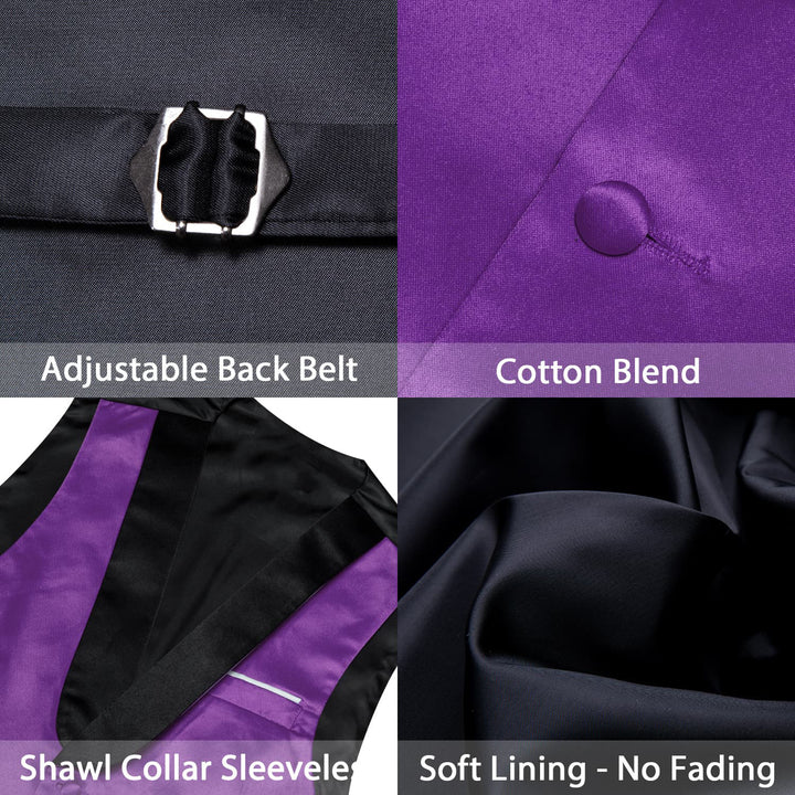 men's purple vest