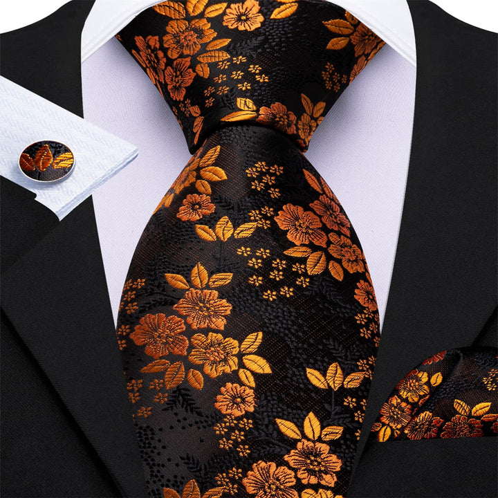 black and gold tie