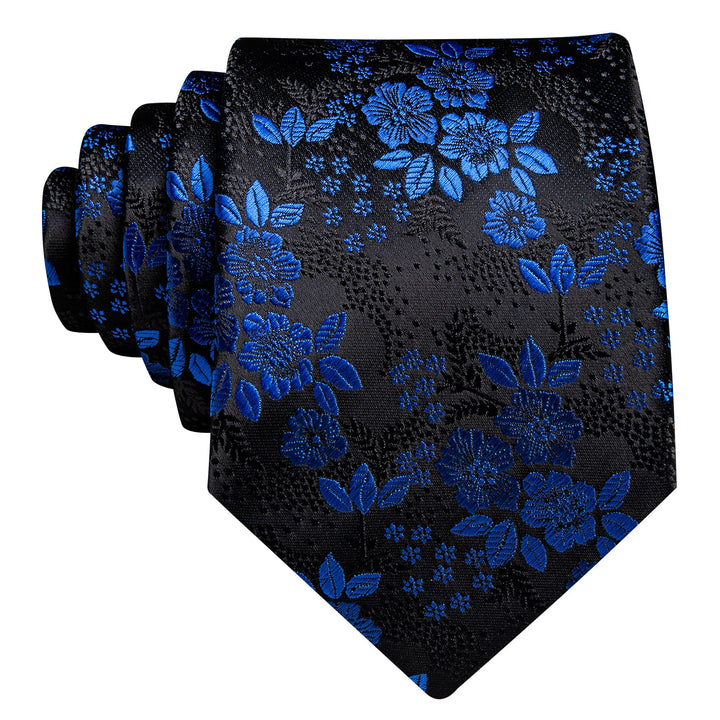 dusty blue floral tie