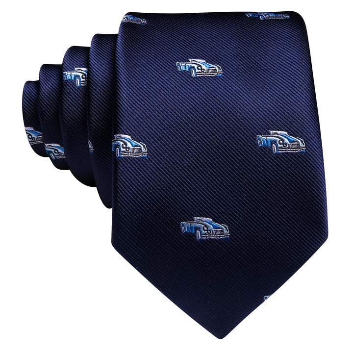 deep blue casual necktie