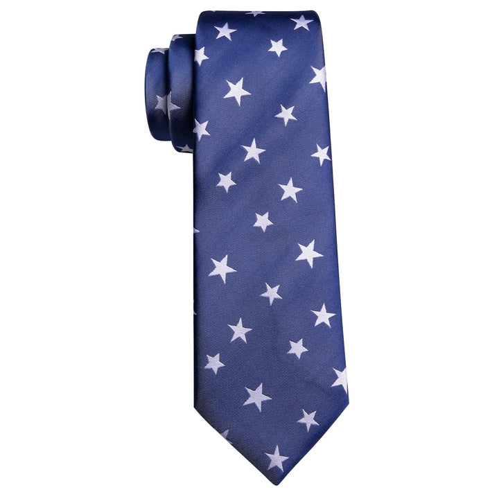 blue silk tie