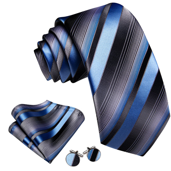 black and blue tie