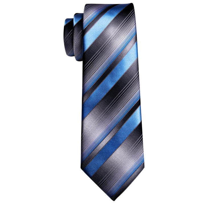 black blue striped suit tie