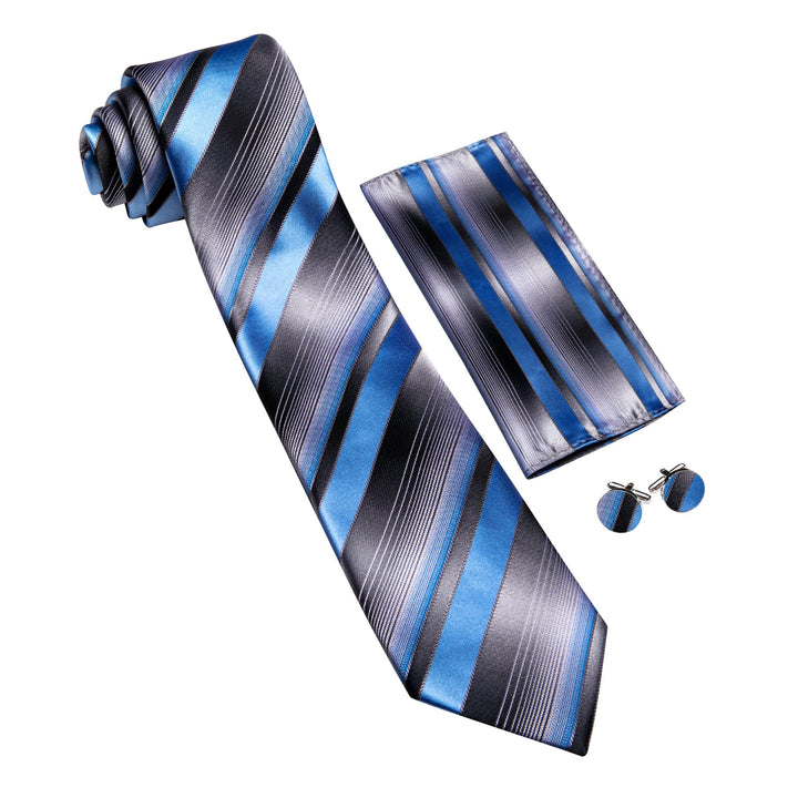 black blue striped tie