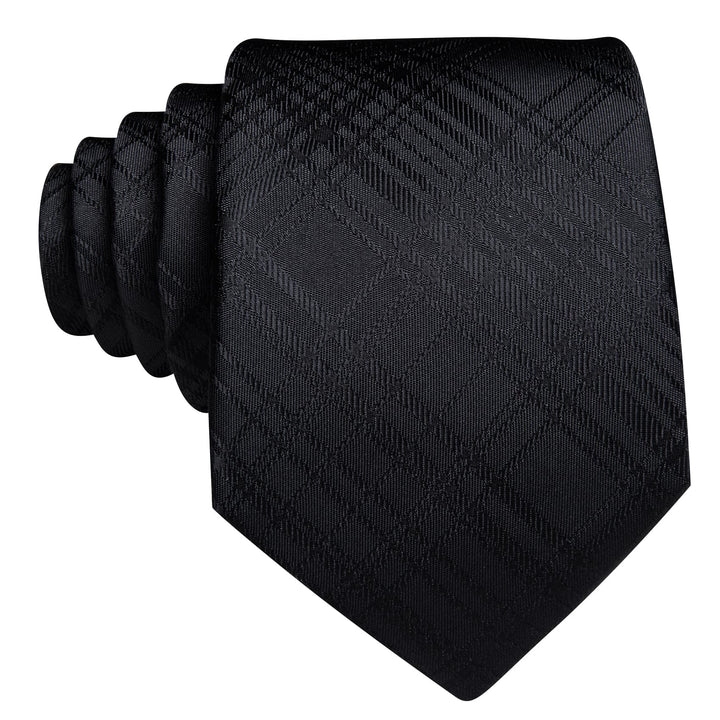 black skinny tie