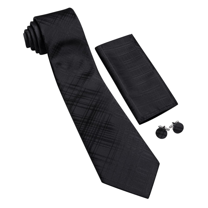 black silk tie