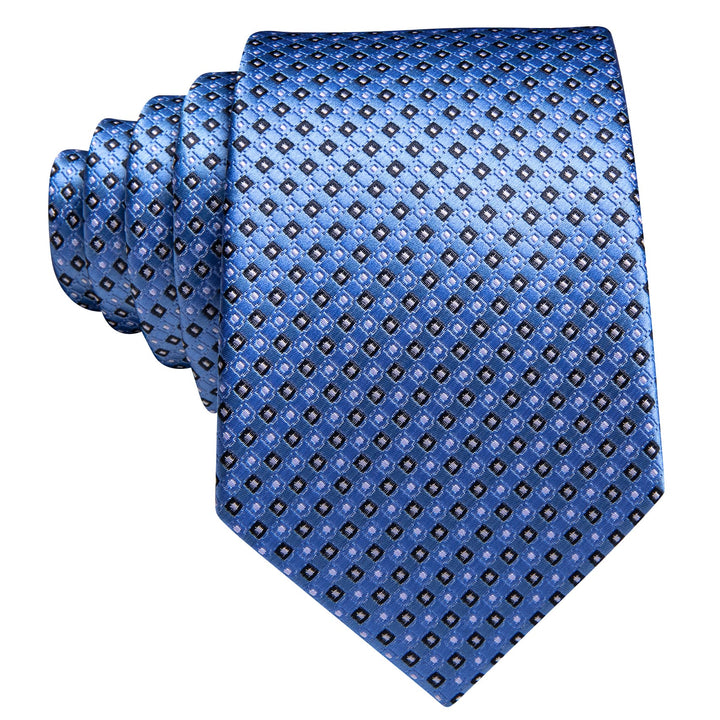 blue silk necktie for suit