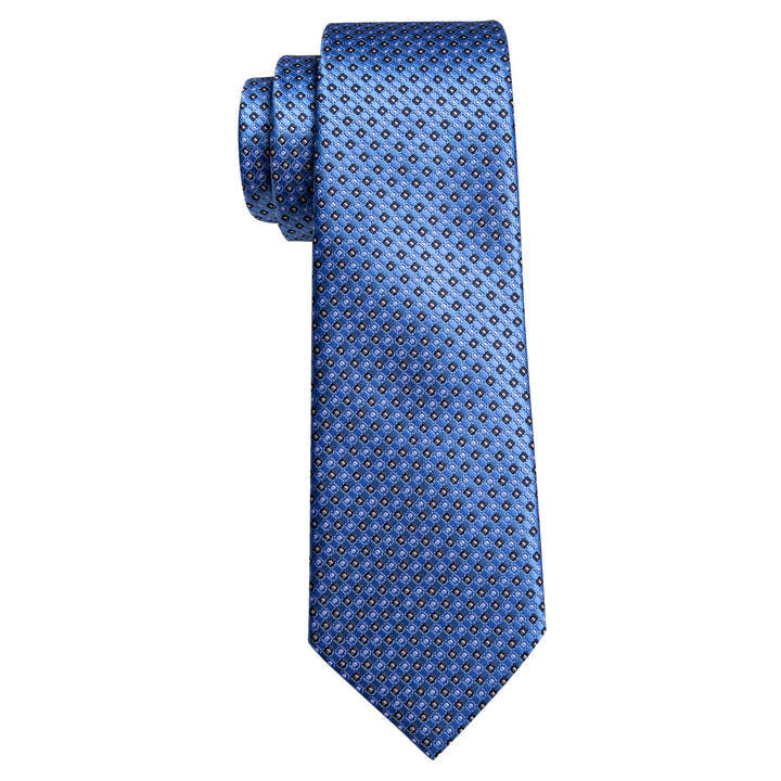 blue silk necktie for business