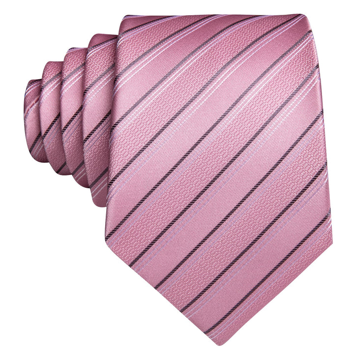 pink silk tie