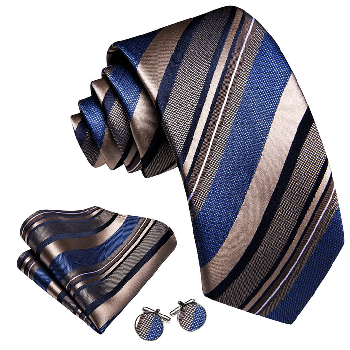 blue and brown tie