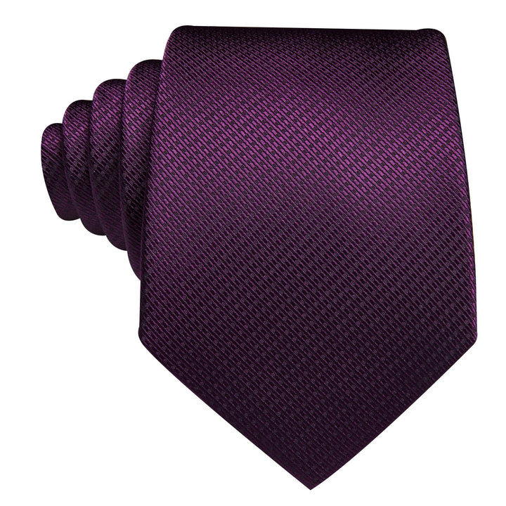 classic businees solid purple tie for suit