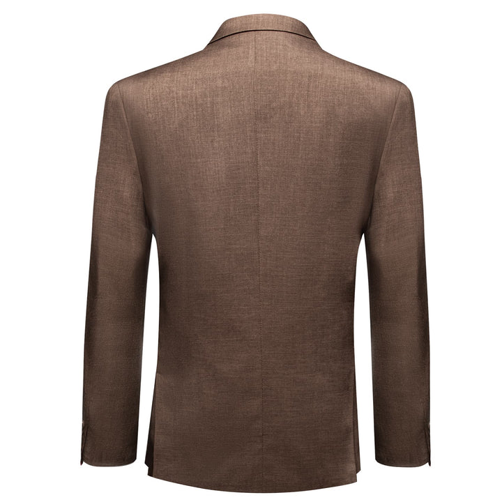 business suit design brown solid men's suit jacket