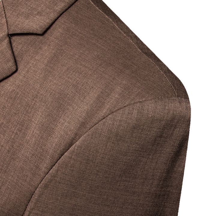 business suit design brown solid men's suit jacket