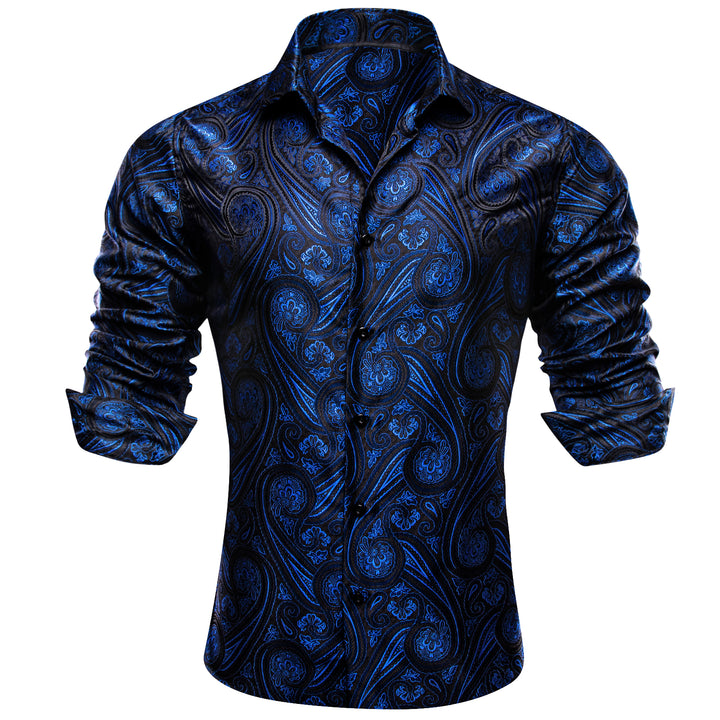 men's royal blue dress shirt