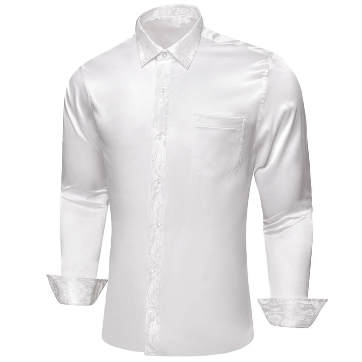 white silk shirt