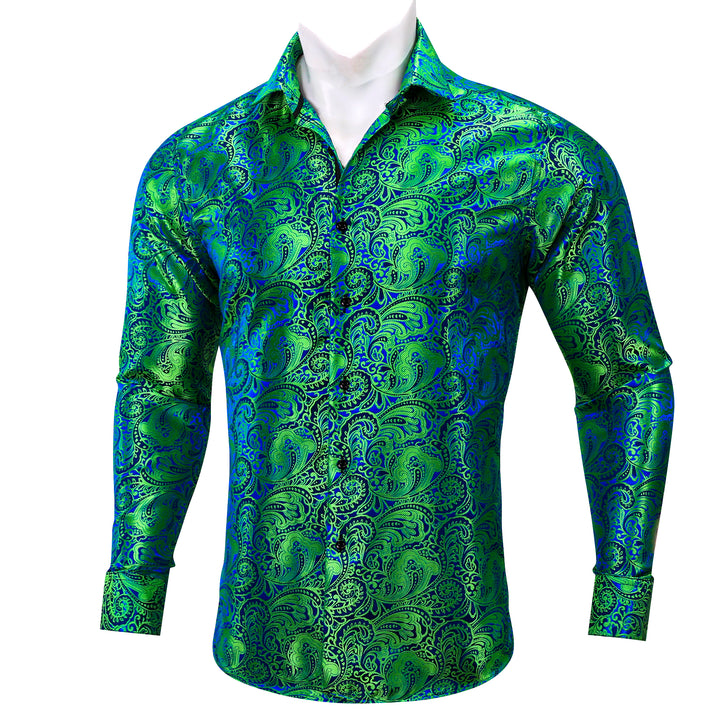 green blue shirts mens