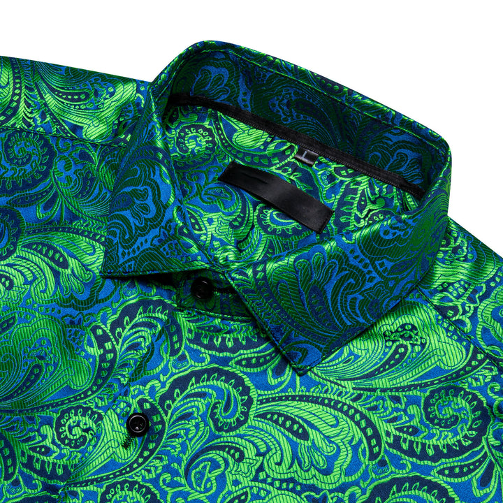 mens shirts blue green