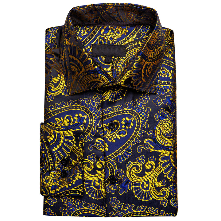 gold blue shirts mens