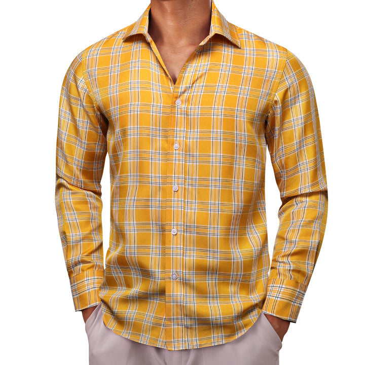 yellow men shirt