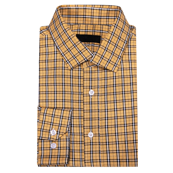 mens yellow long sleeve shirt