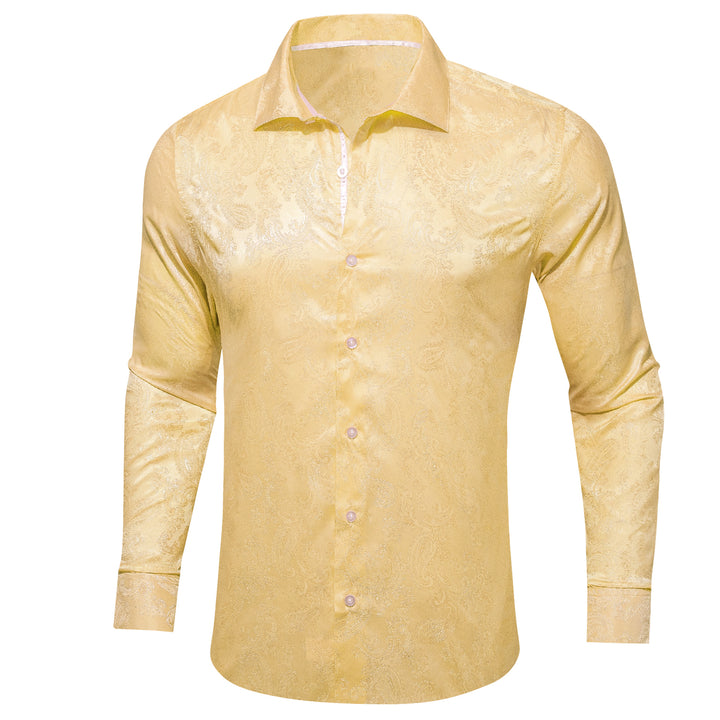 yellow long sleeve shirt mens