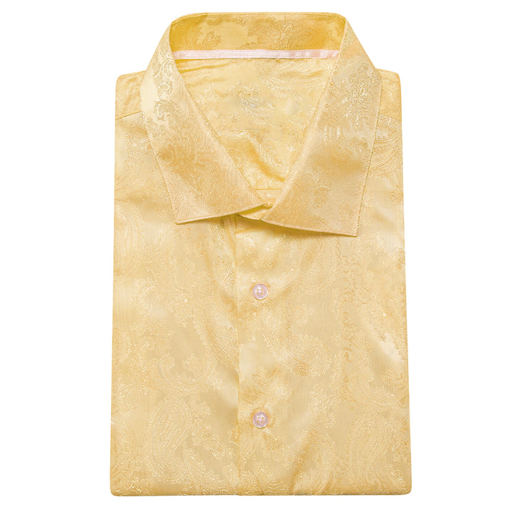 men's yellow dress shirt