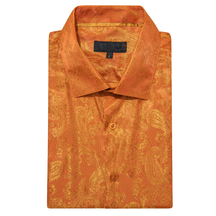 men's orange designer shirt