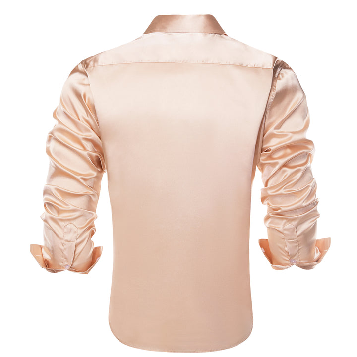 satin cream shirt