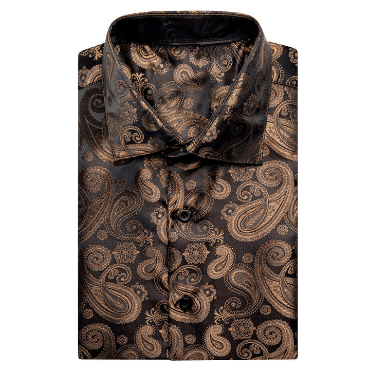 mens chocolate brown shirt