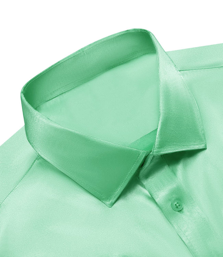 a green shirt