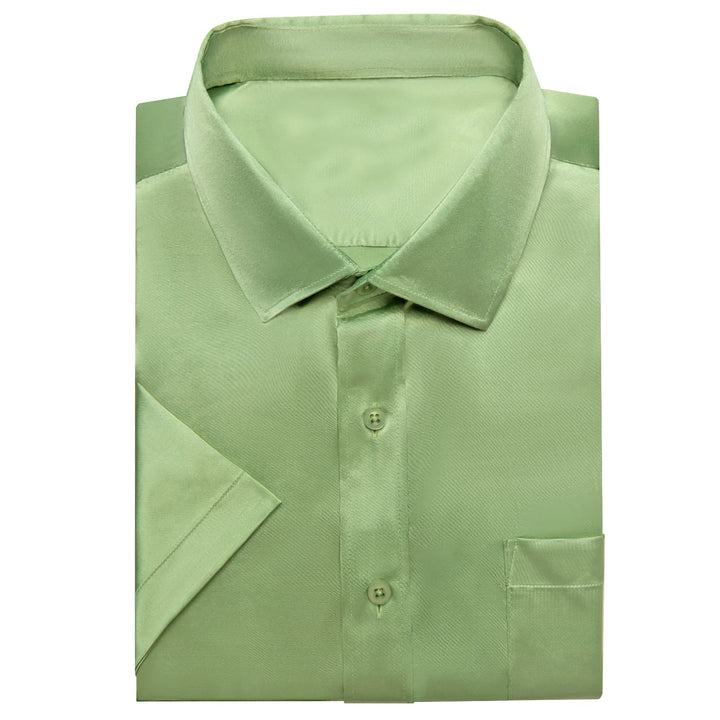 lime green button down shirt