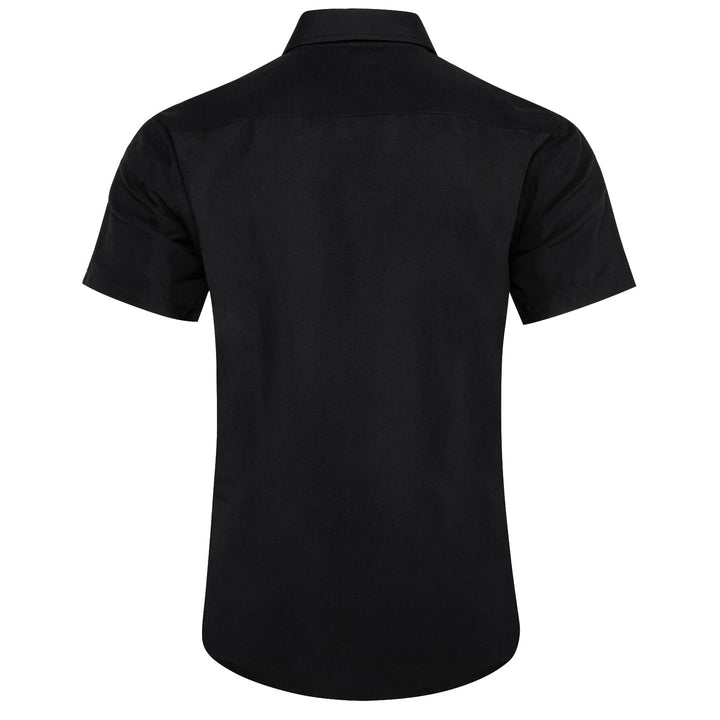 short sleeve black shirt mens