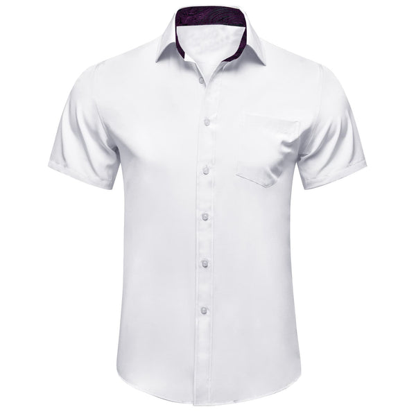 short sleeve white dress shirt