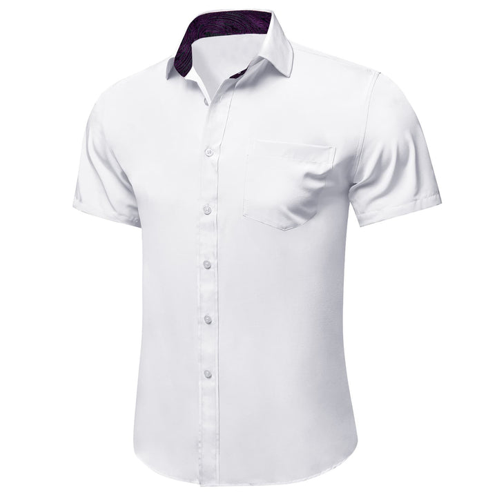 white button down shirt short sleeve