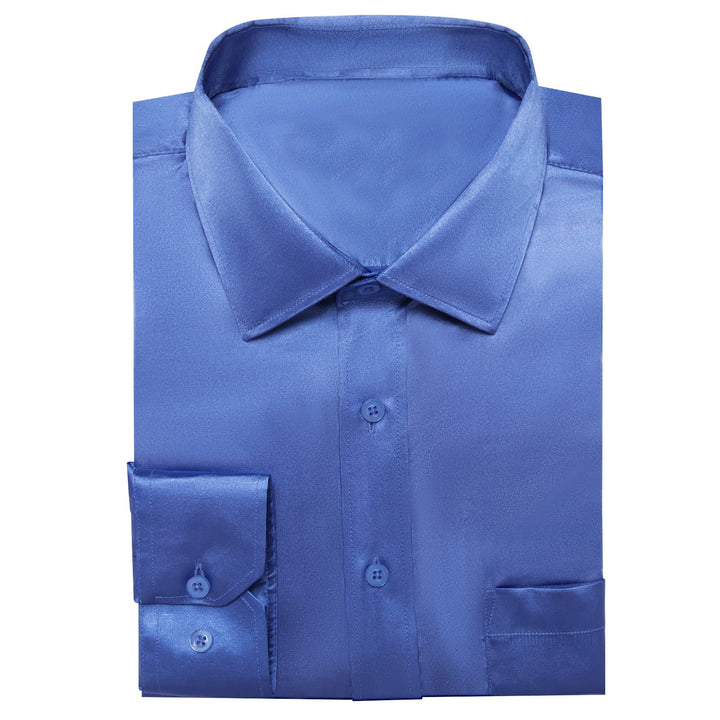 cobalt blue mens dress shirt