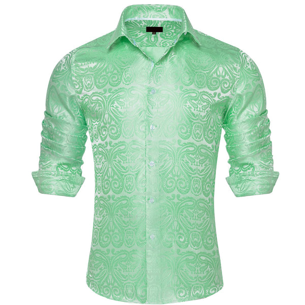 green button up shirt