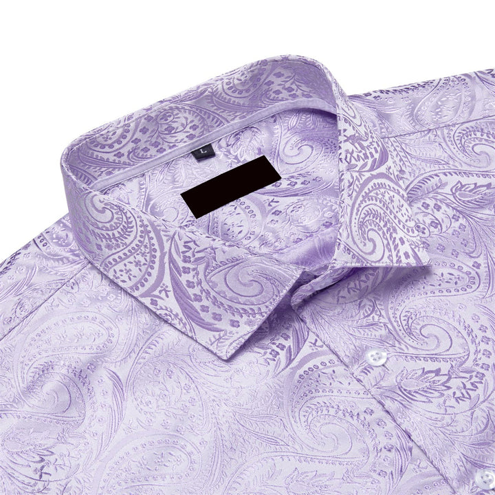 purple button up shirt