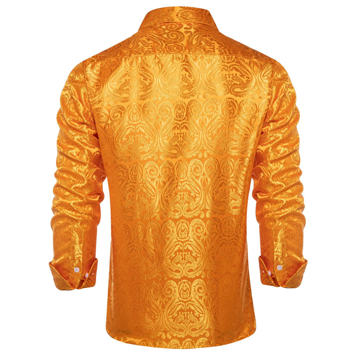 orange mens dress shirt