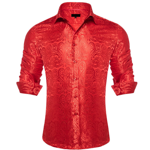 mens red shirt