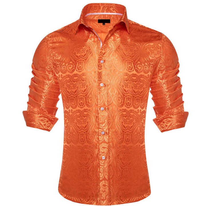 burnt orange mens shirt