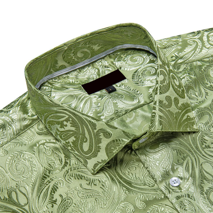 green mens shirt