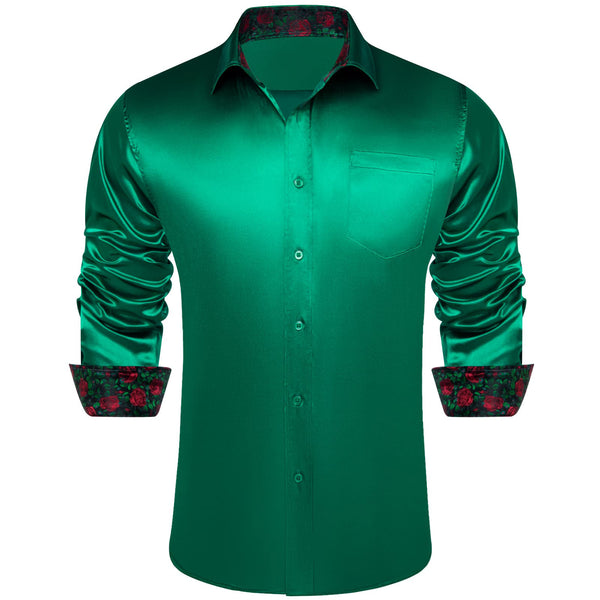 emerald green mens shirt