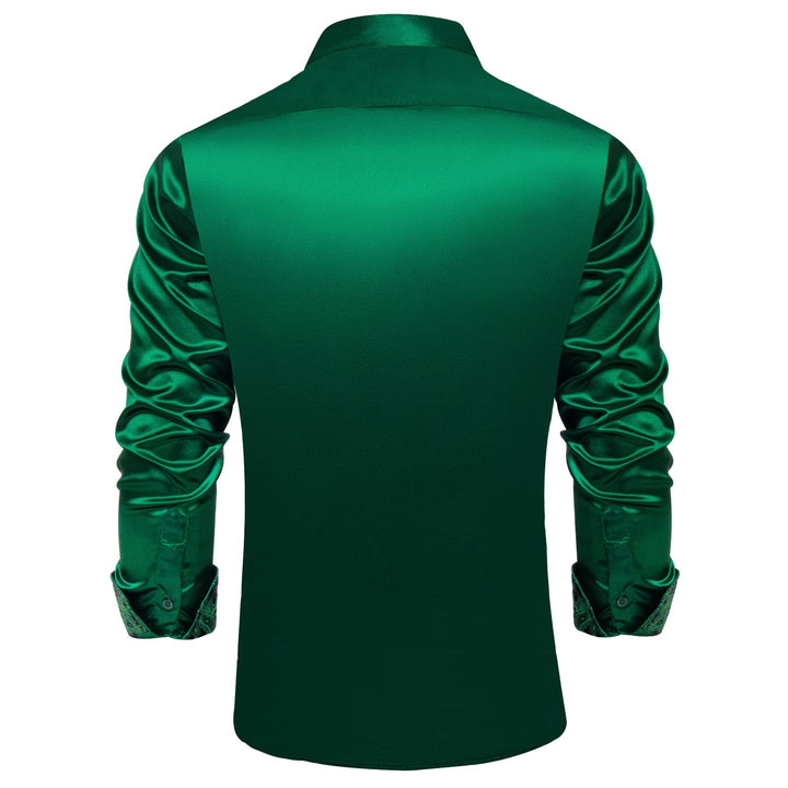 emerald green dress shirts for men