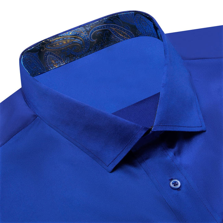 royal blue men shirt