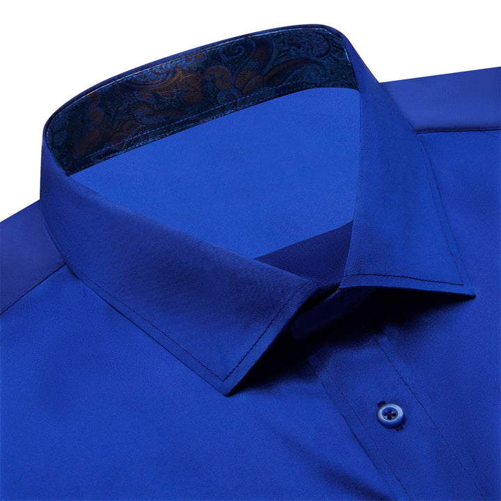 mens royal blue dress shirt