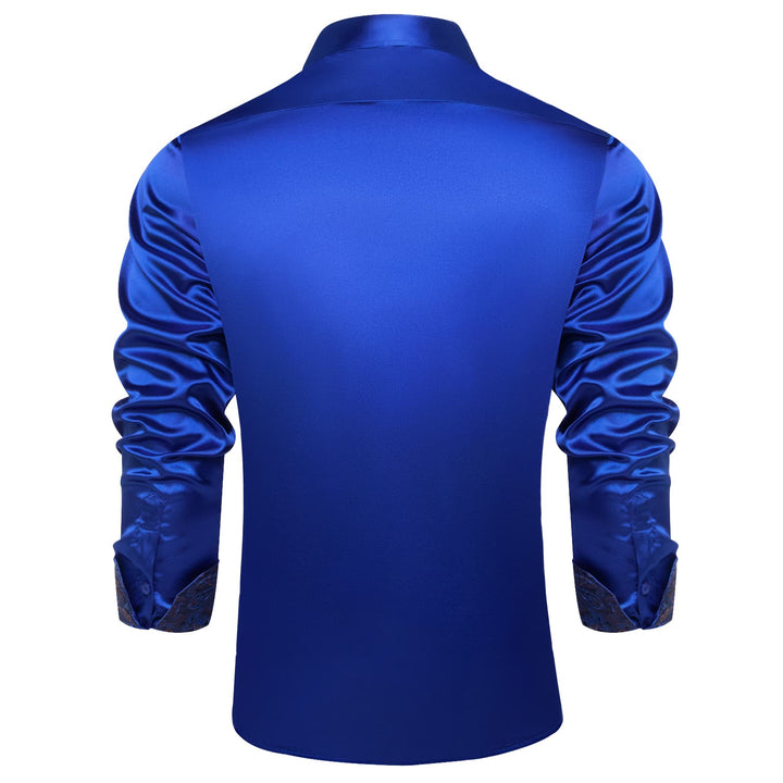 royal blue men's shirt