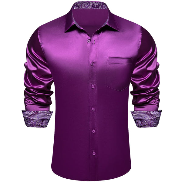 purple shirt men